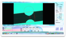 角度半徑寬度檢測(輪廓缺陷）